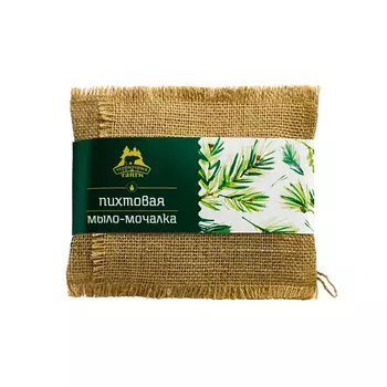 ТЕРРИТОРИЯ ТАЙГИ Льняная мочалка с мылом Пихтовая