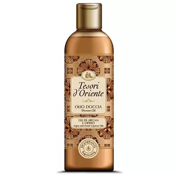 TESORI D'ORIENTE Масло для душа с маслами арганы и сладкой осоки Argan and Sweet Cyperus Oils Shower Oil