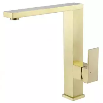 Смеситель для кухонной мойки «Abber» Daheim AF8214G матовое золото
