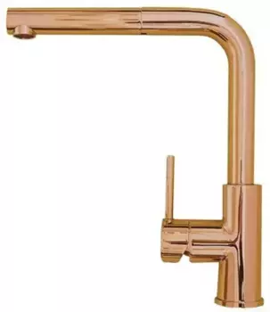 Смеситель для кухонной мойки «Alveus» Zeos-P Monarch 1136502 с выдвижным изливом cooper