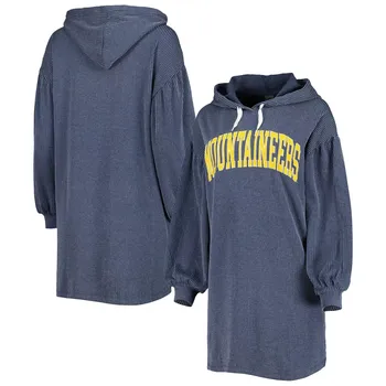 Женское платье Gameday Couture темно-синего цвета West Virginia Mountaineers Game Winner в винтажном стиле, трехслойное платье