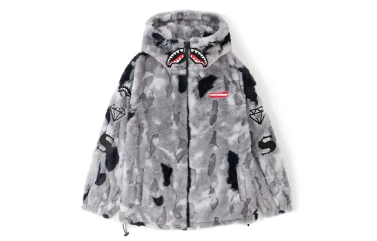 SPRAYGROUND Бархатная куртка унисекс, Светло-синий