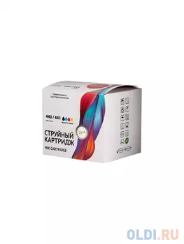 Набор струйных картриджей Sakura 5219B005 (440 Black/ 441 Color) для Canon PIXMA MG3540/4240;, пигментный+водорастворимый тип чернил, мультипак, 18 мл