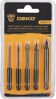 Набор сверл Deko DH05-4 (065-0535) по керамике (5пред.) для дрелей