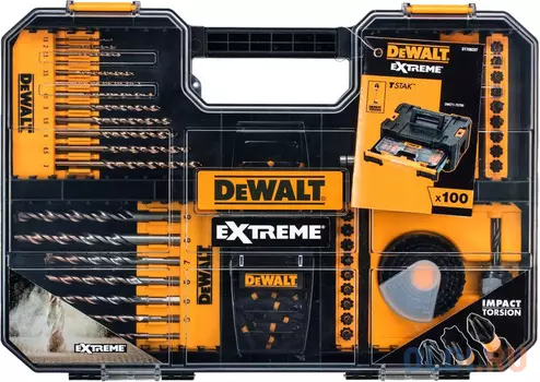 Набор сверл и бит DEWALT DT70620T-QZ 100 шт
