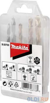 Набор сверл Makita D-20769 по дер/мет (5пред.)