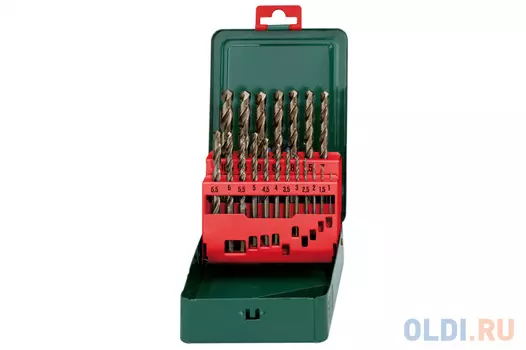 Набор сверл METABO 627157000 HSS-Co 19шт. (1-10мм) в мет.кор. АКЦИЯ