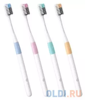 Набор зубных щеток DR.BEI Bass Toothbrush Classic with 1 Travel Package (4 Pieces) (Xiaomi Version)