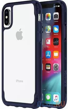 Накладка Griffin "Survivor Clear" для iPhone XS Max прозрачный фиолетовый GIP-012-CIR