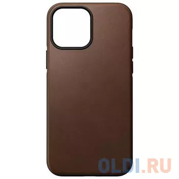 Накладка Nomad Modern Leather Case для iPhone 13 Pro Max коричневый NM01059585