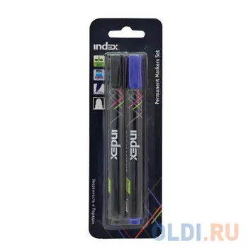Набор маркеров Index IMP560/2 1 мм 2 шт разноцветный IMP560/2