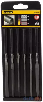 Набор надфилей STANLEY 0-22-500 из 6-ти шт, 150мм