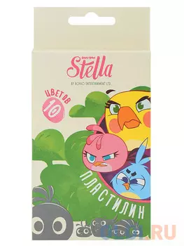 Набор пластилина Action! STELLA BY ANGRY BIRDS 10 цветов SA-MC10-100