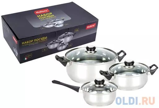 Набор посуды Mallony BASK-SET-6 981055