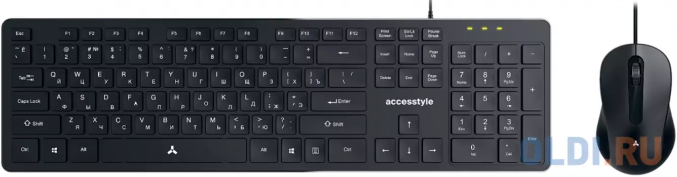 Набор проводной Accesstyle KM201-OC Dark Gray: клавиатура K201-OC, мышь M201-OC