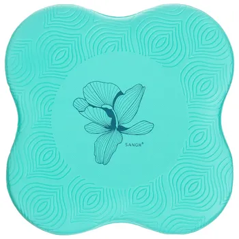 Коврик под колени для йоги sangh flower, 20х20 см, цвет бирюзовый