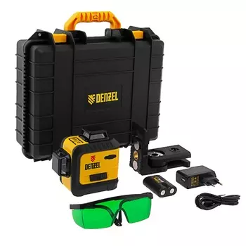 Лазерный уровень мультипризменный Denzel LXI 360-2 Green