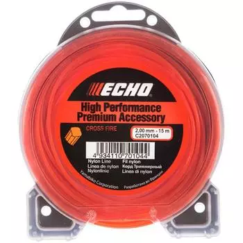 Леска триммерная Echo С2070104, крест, 2 мм, 15 м