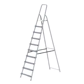 Лестница-стремянка Pro Startul ST9940-10, алюминиевая, 216 см 10 ступ. 7,1кг