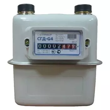 Левый счетчик газа Бетар СГД-G4-ТК с термо корректором (Qном. +/-3)