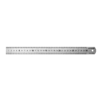 Линейка Stayer "PROFI" 3427-030_z01 нержавеющая, двухсторонняя гравированная шкала, 0,3м