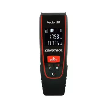 Лазерный дальномер Condtrol Vector 30, 1-4-109 (дальность 30 метр, функции расчета, постоянная запись показателей)