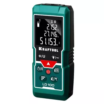 Лазерный дальномер Kraftool LD-100 34765, 5см-100м