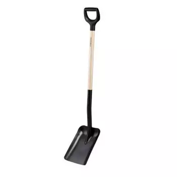 Лопата совковая с деревянным черенком и ручкой Fiskars 1066723