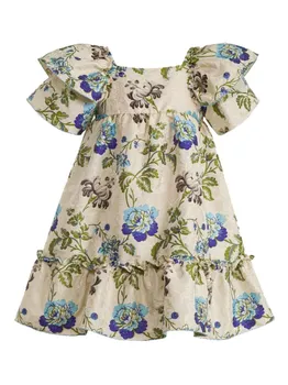 Etro жаккардовое платье, нейтральный цвет