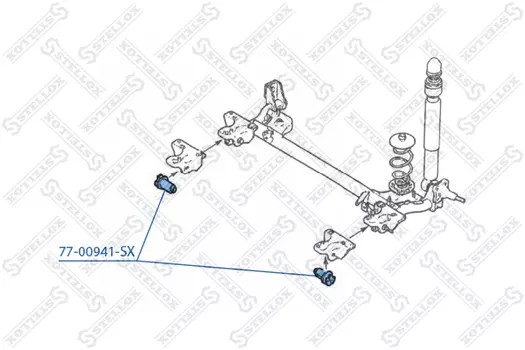 сайлентблок зад. балки!\Renault Clio 2 77-00941-SX STELLOX