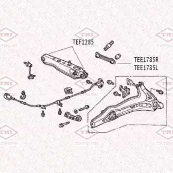 сайлентблок задн. нижн. рычага!\ HONDA CR-V 95> TEF1285 TATSUMI