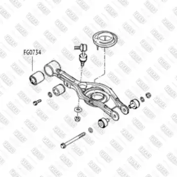 сайлентблок задн.рычага нижн.!\ Hyundai i30 1.6 07> FG0734 FIXAR