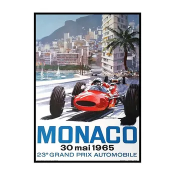 F1 Автомобильная картина, украшение, фреска, ретро постер, холст, живопись и настенные художественные принты для гостиной, для современного домашнего декора, Cuadros, без рамки 21*30cm