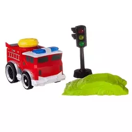 Машинка ABtoys Пожарная с блоком-препятствием и светофором