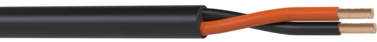 Кабель акустический Wize WSC13200CCA 200м, 13 AWG ССА, 2.5мм, диаметр 9.8мм, экран, медь 49x0.25мм, чёрный, бухта