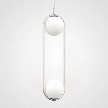 Подвесной светильник Hoop Duo Хром ImperiumLoft Hoop-Duo01 (140757-26) шарики