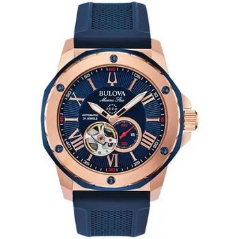 Японские наручные мужские часы Bulova 98A227. Коллекция Marine Star