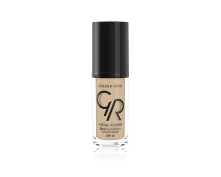 Тональный крем 2в1 05 Cool Sand, 30 мл Golden Rose, Total Cover