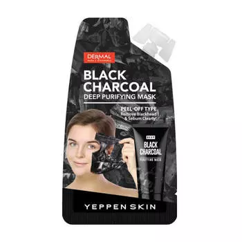 Маска-пленка Yeppen Skin Black Charcoal Deep Purifying Mask