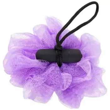 Губка для ванны с вибропулей Big Teaze Toys Bath Sponge Vibrating, фиолетовая