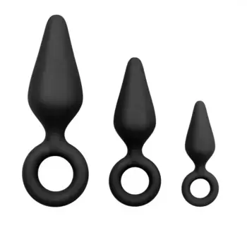 Набор анальных пробок Easytoys Black Buttplugs, черные