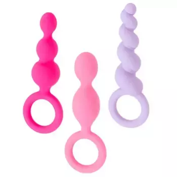Набор анальных пробок Satisfyer Booty Call Plugs, 3шт, цветных