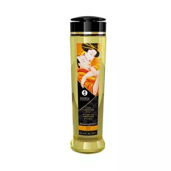 Натуральное массажное масло с ароматом персика Shunga Erotic Massage Oil, 240мл