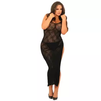 Платье длинное Rene Rofe, черное, размеры XL / XXL / 3XL / 4XL