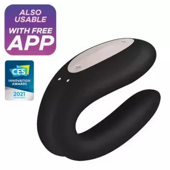 Вибратор для пар Satisfyer Double Joy, черный
