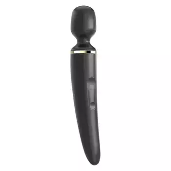 Вибратор Satisfyer Wand-er Woman, черный/золотой