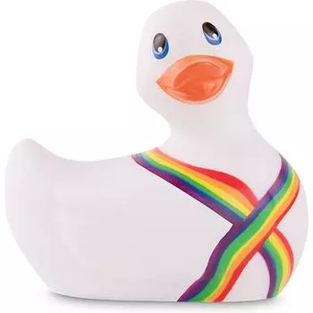 Вибратор-уточка Big Teaze Toys I Rub My Duckie 2.0, белый