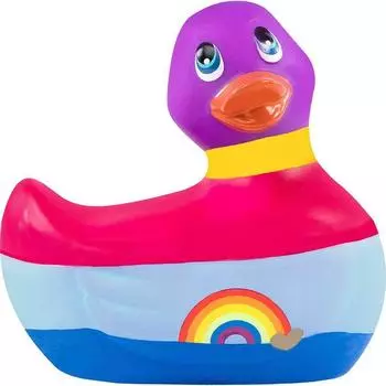 Вибратор-уточка Big Teaze Toys I Rub My Duckie 2.0, разноцветный