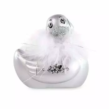 Вибратор-уточка Big Teaze Toys I Rub My Duckie 2.0, серебристый