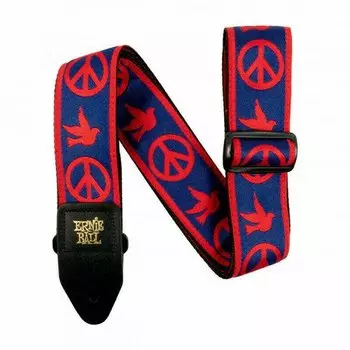 Ремень для гитары Ernie Ball 4698 Jacquard Peace Love Dove